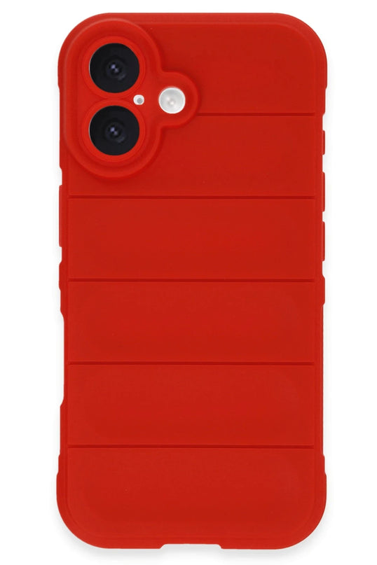 iPhone 16 Optimum Silikon Kılıf - Kırmızı