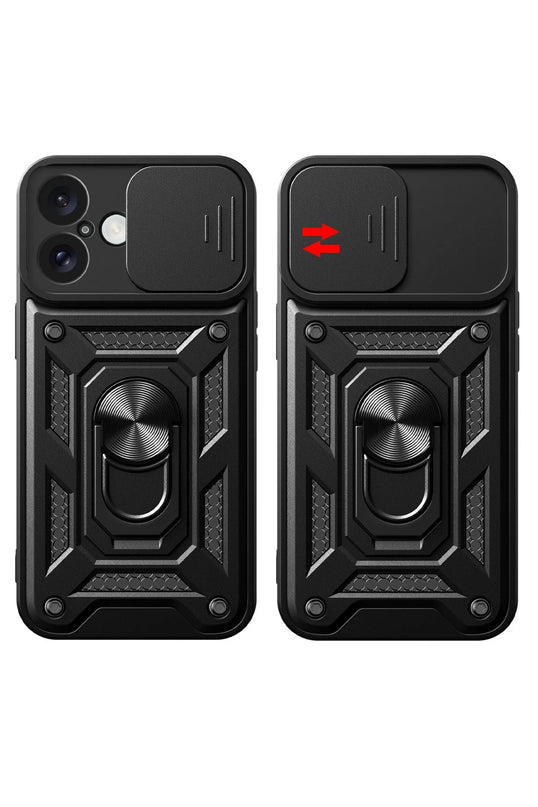 iPhone 16 Pars Lens Yüzüklü Silikon Kılıf - Yeşil 2