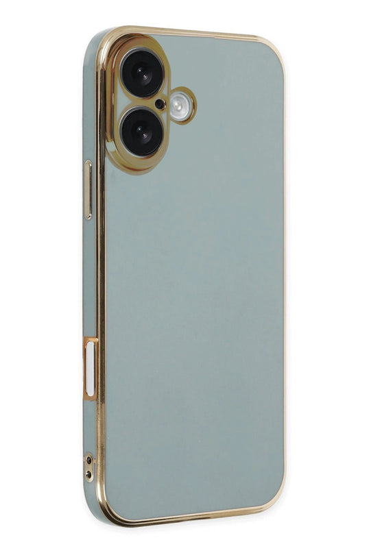 iPhone 16 Volet Silikon Kılıf - Açık Yeşil