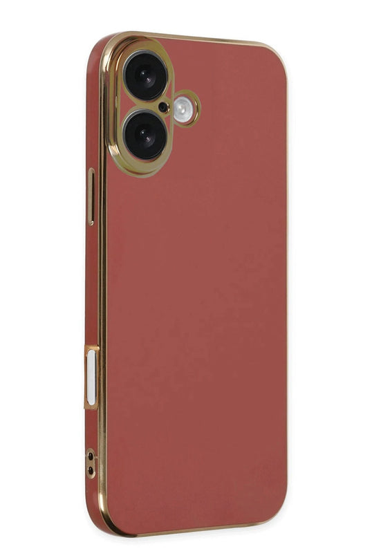 iPhone 16 Volet Silikon Kılıf - Kırmızı