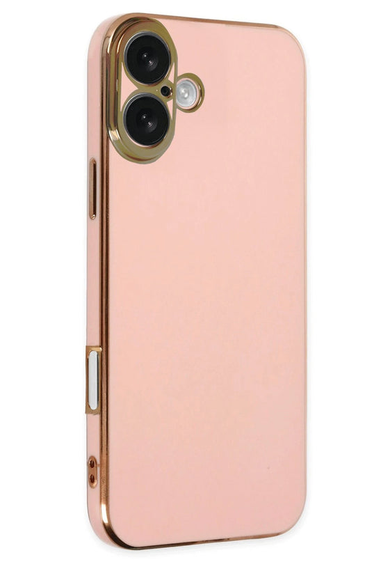 iPhone 16 Volet Silikon Kılıf - Pembe