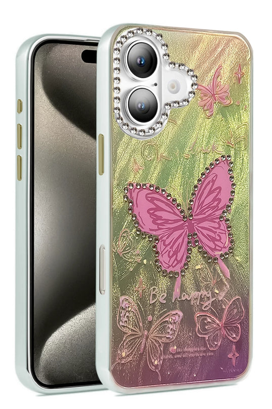 iPhone 16 Plus Blade Aynalı Desenli Kapak Kılıf - Desen 5