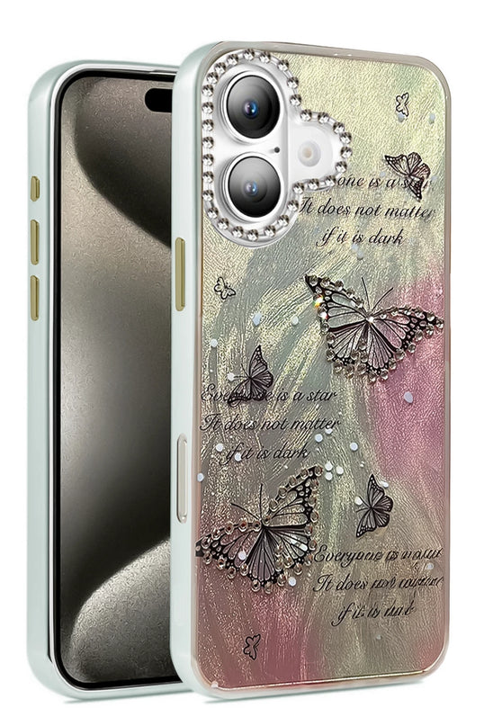 iPhone 16 Plus Blade Aynalı Desenli Kapak Kılıf - Desen 6