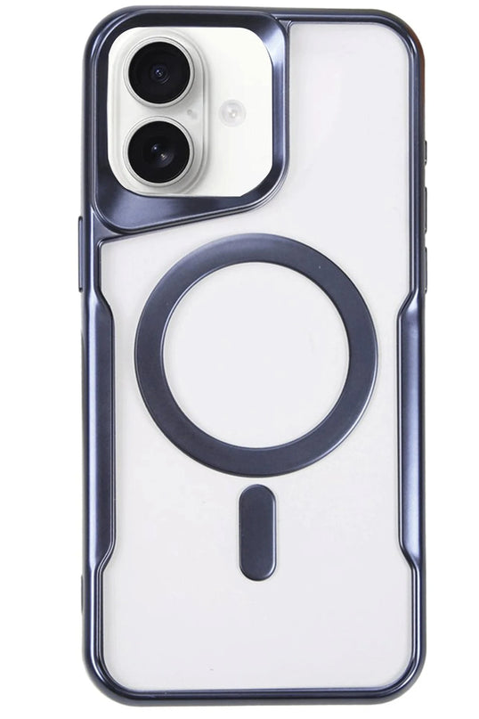 iPhone 16 Plus Boyi Magsafe Silikon Kapak Kılıf - Lacivert