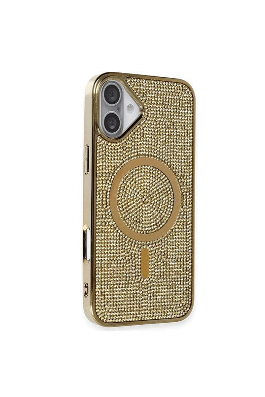 iPhone 16 Plus Helen Magsafe Kapak Kılıf - Gold 2