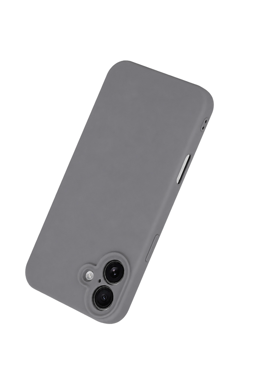 iPhone 16 Plus First Silikon Kılıf - Gri 3