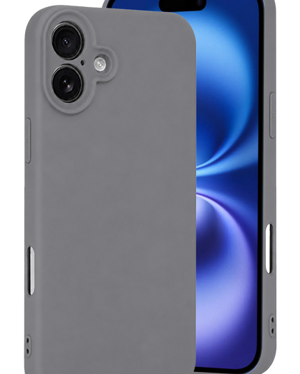 iPhone 16 Plus First Silikon Kılıf - Gri