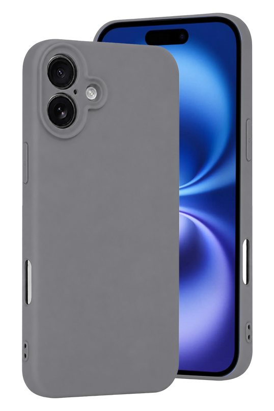 iPhone 16 Plus First Silikon Kılıf - Gri