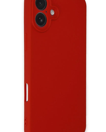 iPhone 16 Plus First Silikon Kılıf - Kırmızı 2