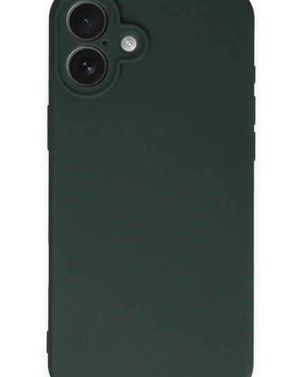 iPhone 16 Plus First Silikon Kılıf - Koyu Yeşil 4