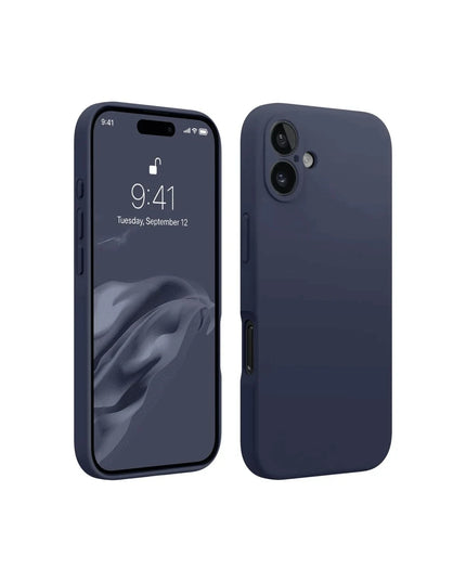 iPhone 16 Plus First Silikon Kılıf - Lacivert