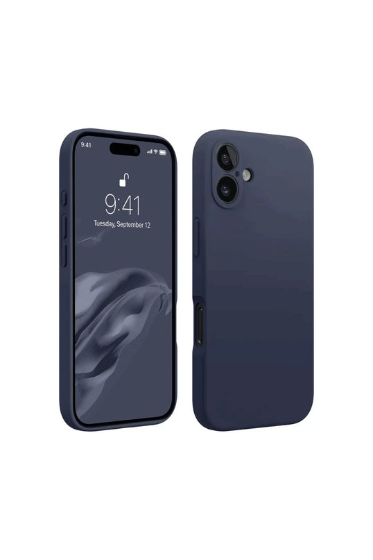 iPhone 16 Plus First Silikon Kılıf - Lacivert