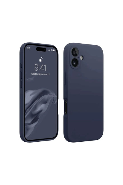 iPhone 16 Plus First Silikon Kılıf - Lacivert