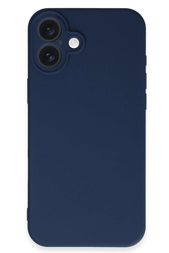 iPhone 16 Plus First Silikon Kılıf - Lacivert 4