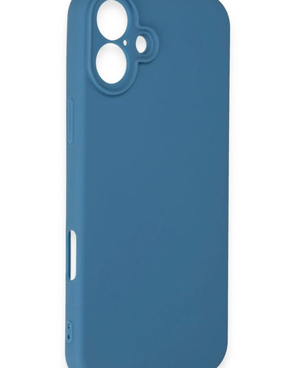 iPhone 16 Plus First Silikon Kılıf - Mavi 4