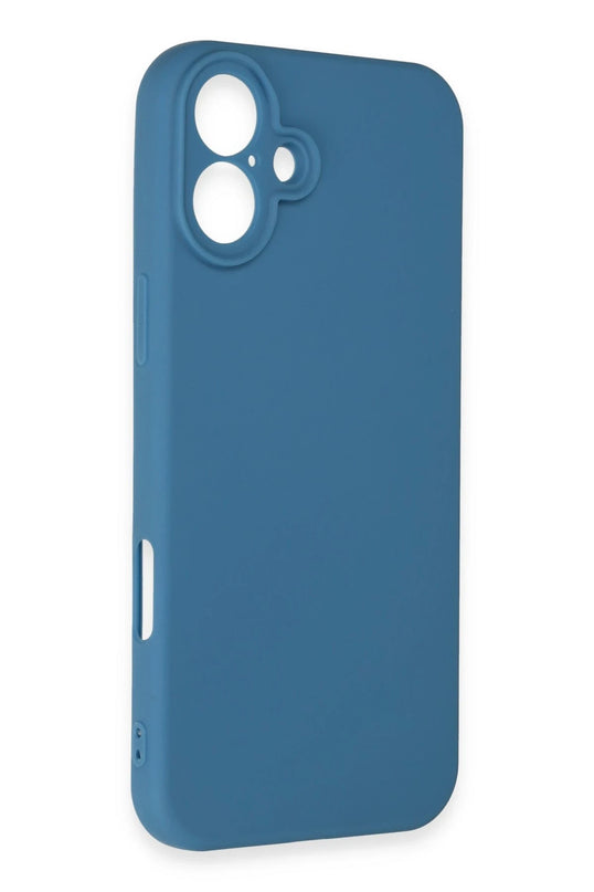 iPhone 16 Plus First Silikon Kılıf - Mavi 4