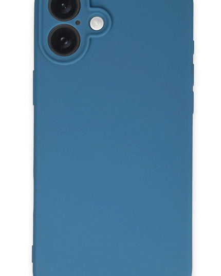 iPhone 16 Plus First Silikon Kılıf - Mavi 2