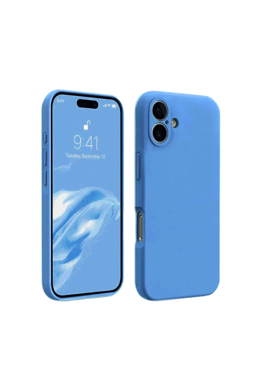 iPhone 16 Plus First Silikon Kılıf - Mavi