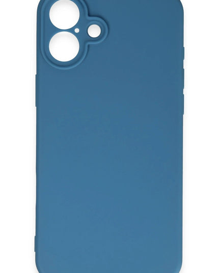iPhone 16 Plus First Silikon Kılıf - Mavi 3