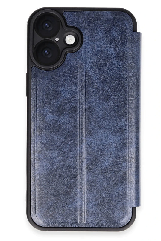 iPhone 16 Plus Flip Cover Kılıf - Lacivert
