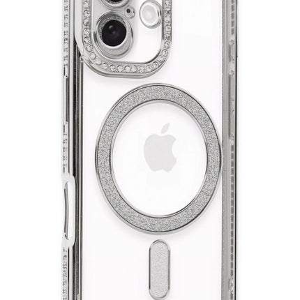 iPhone 16 Plus Joke Simli Magneticsafe Kılıf - Gümüş 2
