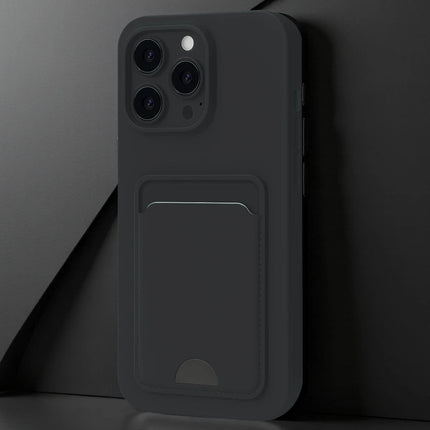 iPhone 16 Plus Kelvin Kartvizitli Silikon Kılıf - Bordo 2