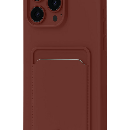 iPhone 16 Plus Kelvin Kartvizitli Silikon Kılıf - Bordo