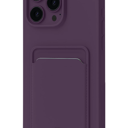 iPhone 16 Plus Kelvin Kartvizitli Silikon Kılıf - Derin Mor