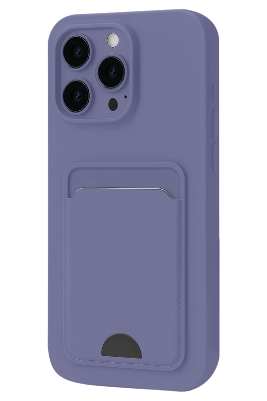 iPhone 16 Plus Kelvin Kartvizitli Silikon Kılıf - Lila