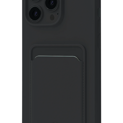iPhone 16 Plus Kelvin Kartvizitli Silikon Kılıf - Siyah