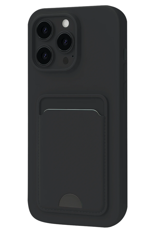 iPhone 16 Plus Kelvin Kartvizitli Silikon Kılıf - Siyah
