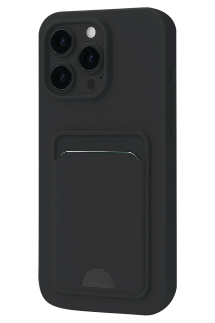 iPhone 16 Plus Kelvin Kartvizitli Silikon Kılıf - Siyah