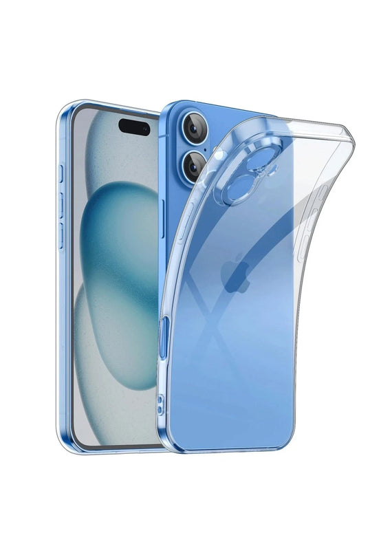 iPhone 16 Plus Lüx Şeffaf Silikon Kılıf