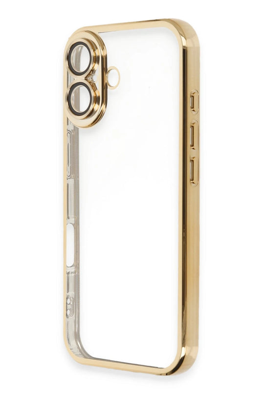 iPhone 16 Plus Razer Lensli Silikon Kılıf - Gold 2