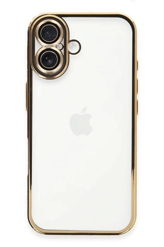 iPhone 16 Plus Razer Lensli Silikon Kılıf - Gold