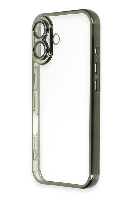 iPhone 16 Plus Razer Lensli Silikon Kılıf - Yeşil 2