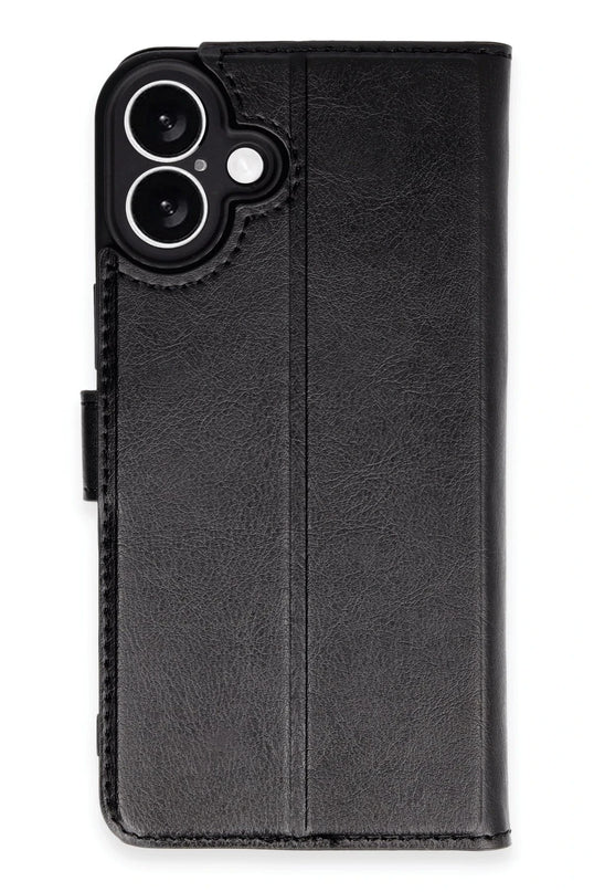 iPhone 16 Plus Trend S Plus Kapaklı Kılıf - Siyah