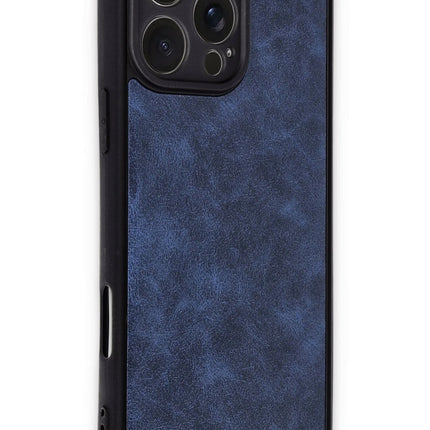 iPhone 16 Pro Aras Deri Kapak Kılıf - Lacivert 2
