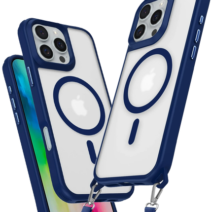 iPhone 16 Pro Enka Magsafe Silikon Kılıf - Lacivert