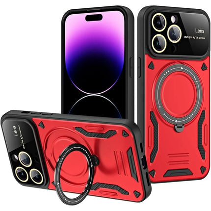 iPhone 16 Pro Joy Lens Standlı Kapak Kılıf - Kırmızı