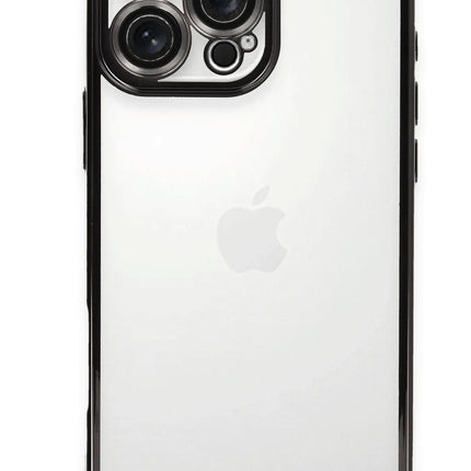 iPhone 16 Pro Razer Lensli Silikon Kılıf - Siyah