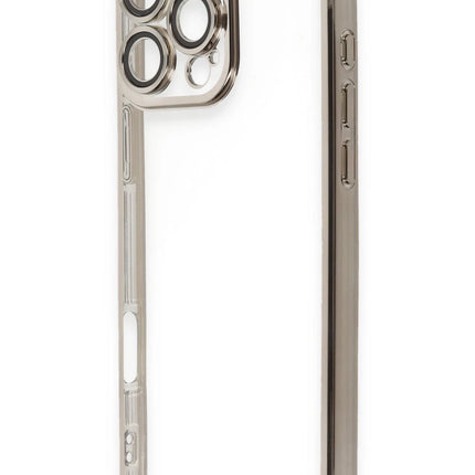 iPhone 16 Pro Razer Lensli Silikon Kılıf - Titanyum Gri 2