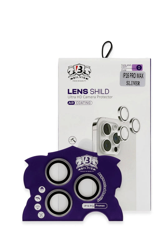 iPhone 16 Pro Max Bilvis Titan Kamera Lens - Titanyum Gri