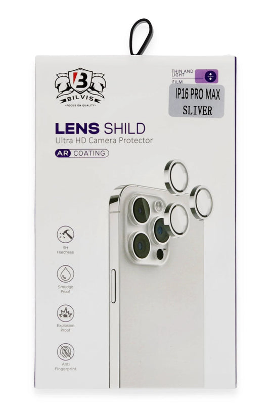 iPhone 16 Pro Max Bilvis Titan Kamera Lens - Titanyum Gri 3