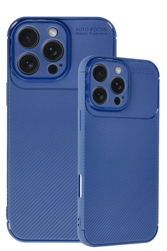 iPhone 16 Pro Max Auto Focus Karbon Kapak Kılıf - Lacivert 2