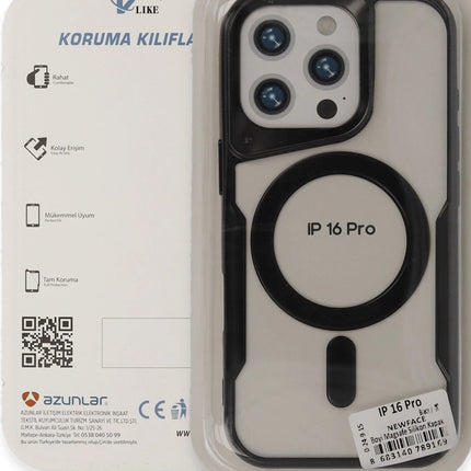 iPhone 16 Pro Max Boyi Magsafe Silikon Kapak Kılıf - Derin Mor 3