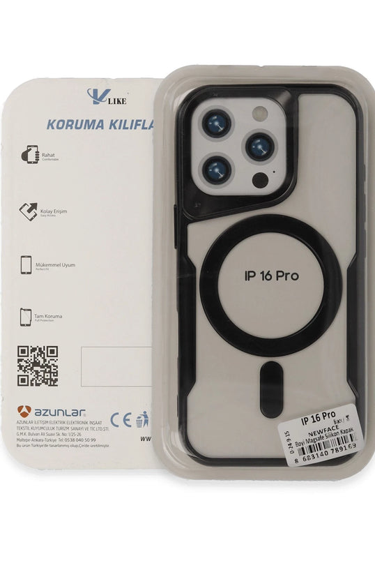 iPhone 16 Pro Max Boyi Magsafe Silikon Kapak Kılıf - Derin Mor 3