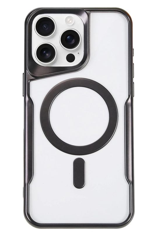 iPhone 16 Pro Max Boyi Magsafe Silikon Kapak Kılıf - Siyah