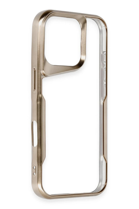 iPhone 16 Pro Max Boyi Silikon Kapak Kılıf - Çöl Titanyum 2