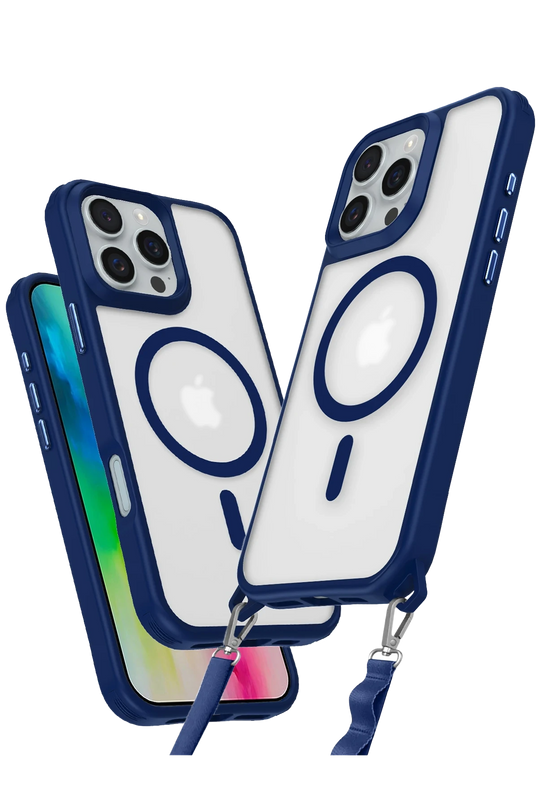 iPhone 16 Pro Max Enka Magsafe Silikon Kılıf - Lacivert